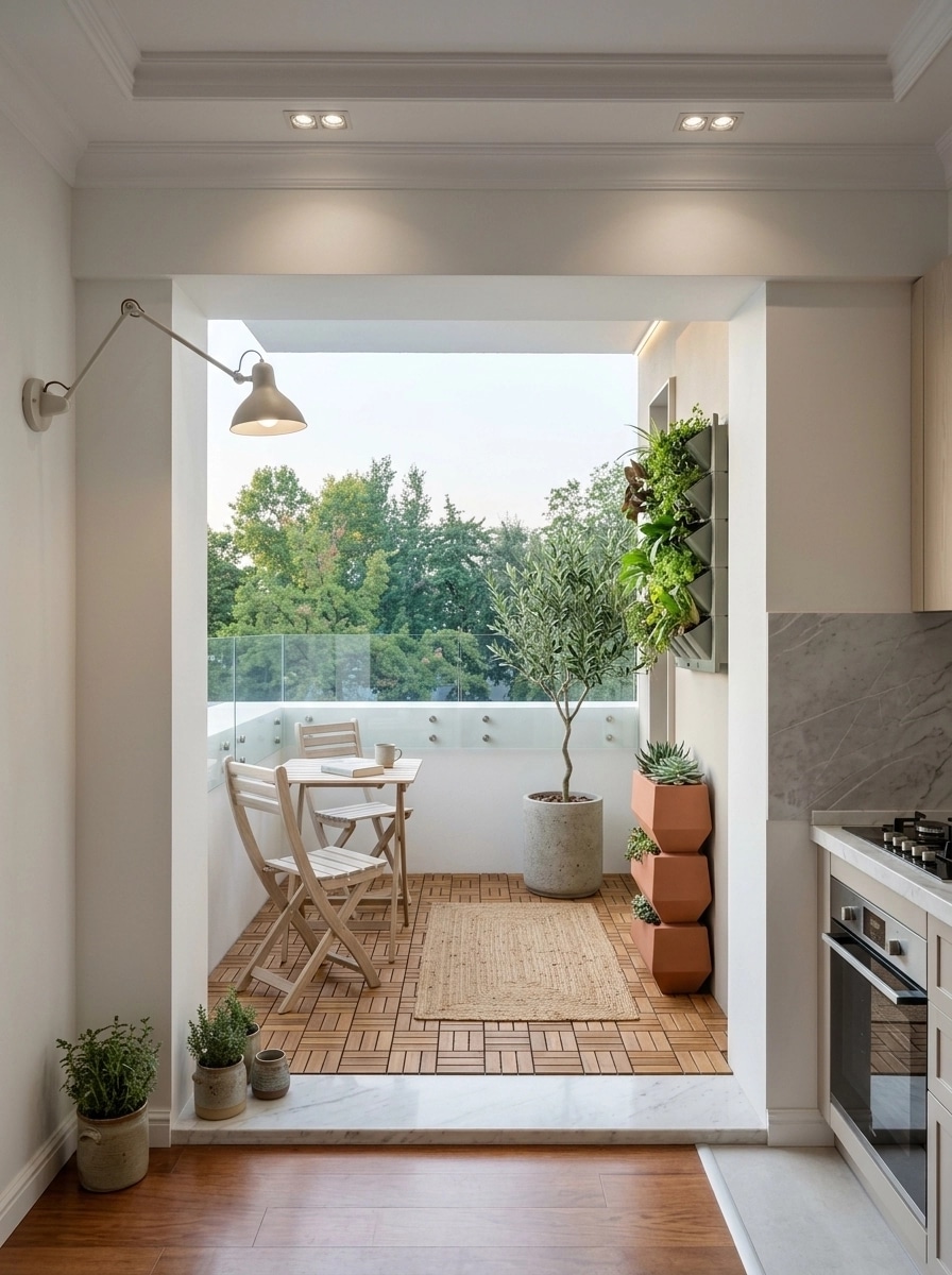 Interior design in Scandinavian style — balcony by GenRoom AI