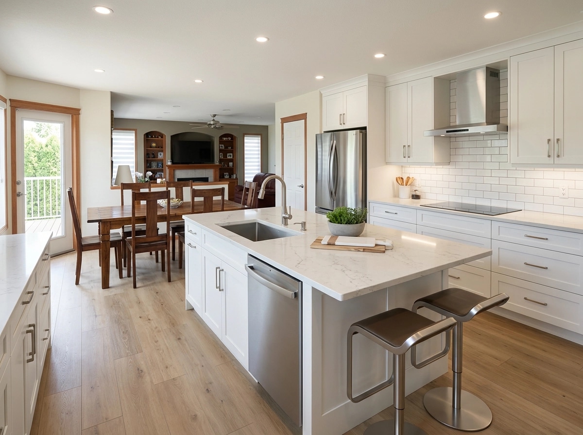 Kitchen interior in Contemporary style — photo by GenRoom AI