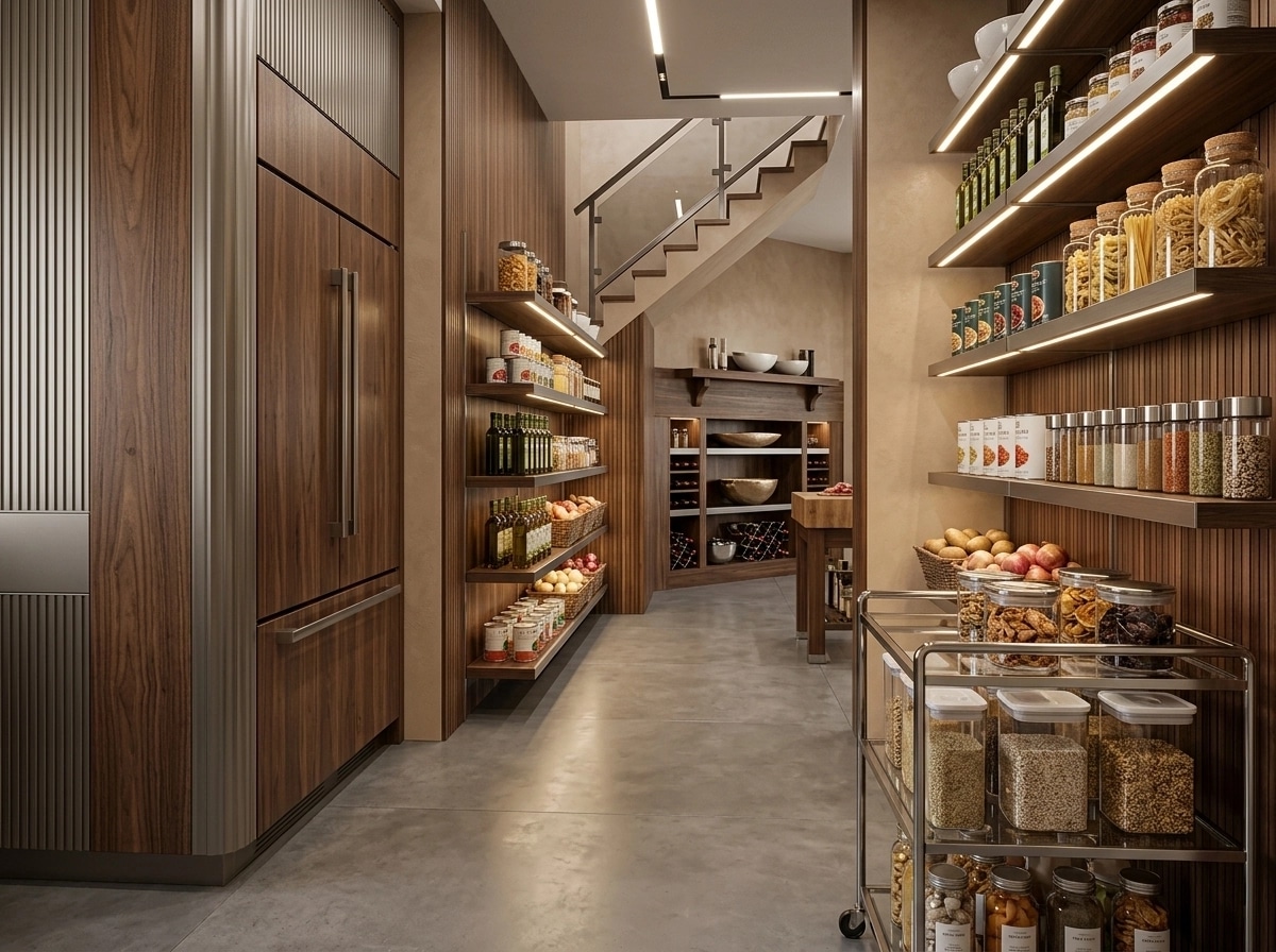 Interior design in Contemporary style — pantry by GenRoom AI
