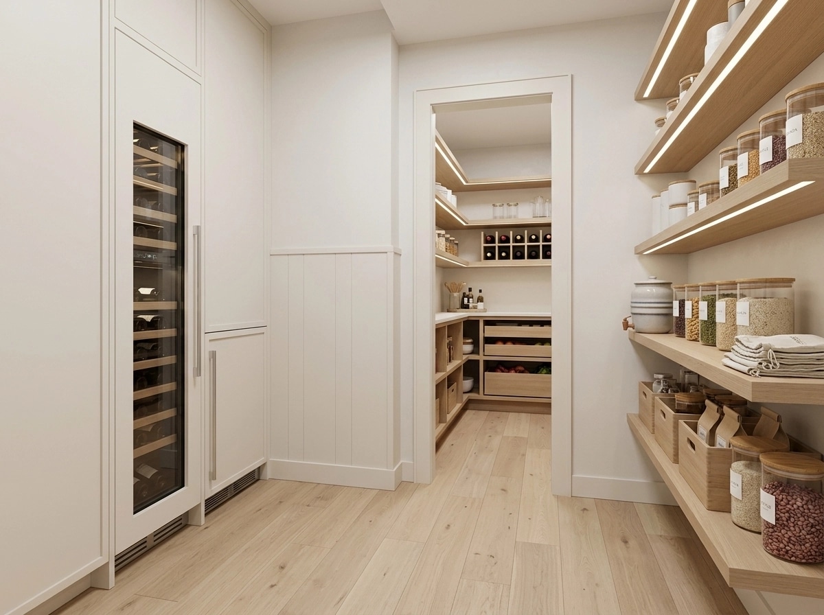 Interior design in Minimalism style — pantry by GenRoom AI