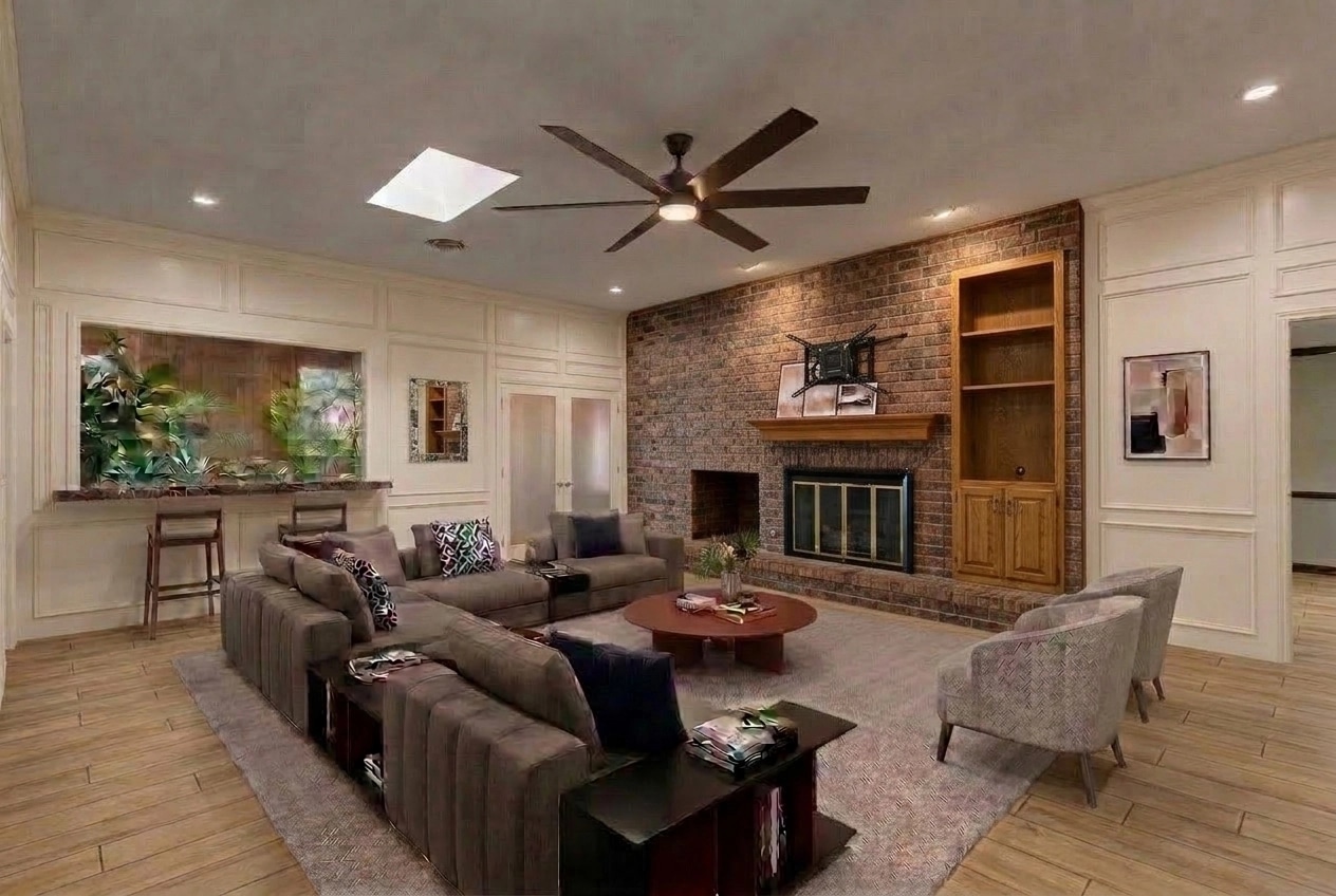 Interior design in Contemporary style — Living Room by GenRoom AI