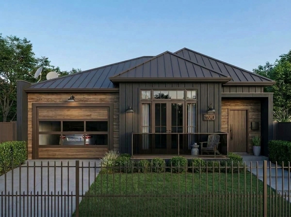 Facade design in Barnhouse Facade style — Facade by GenRoom AI