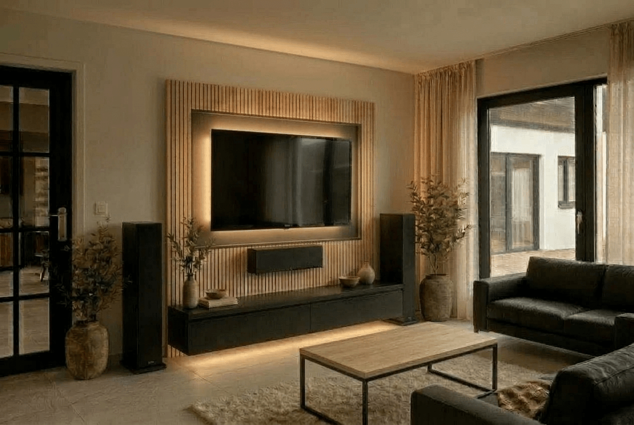 Interior design in Japandi style — Living Room by GenRoom AI
