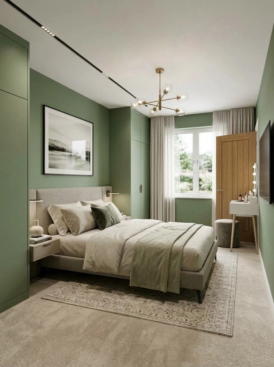 Contemporary Bedroom design — interior photo by GenRoom AI