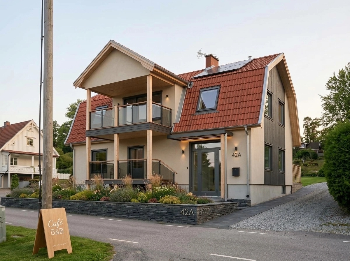 Scandinavian Facade Facade design — facade photo by GenRoom AI