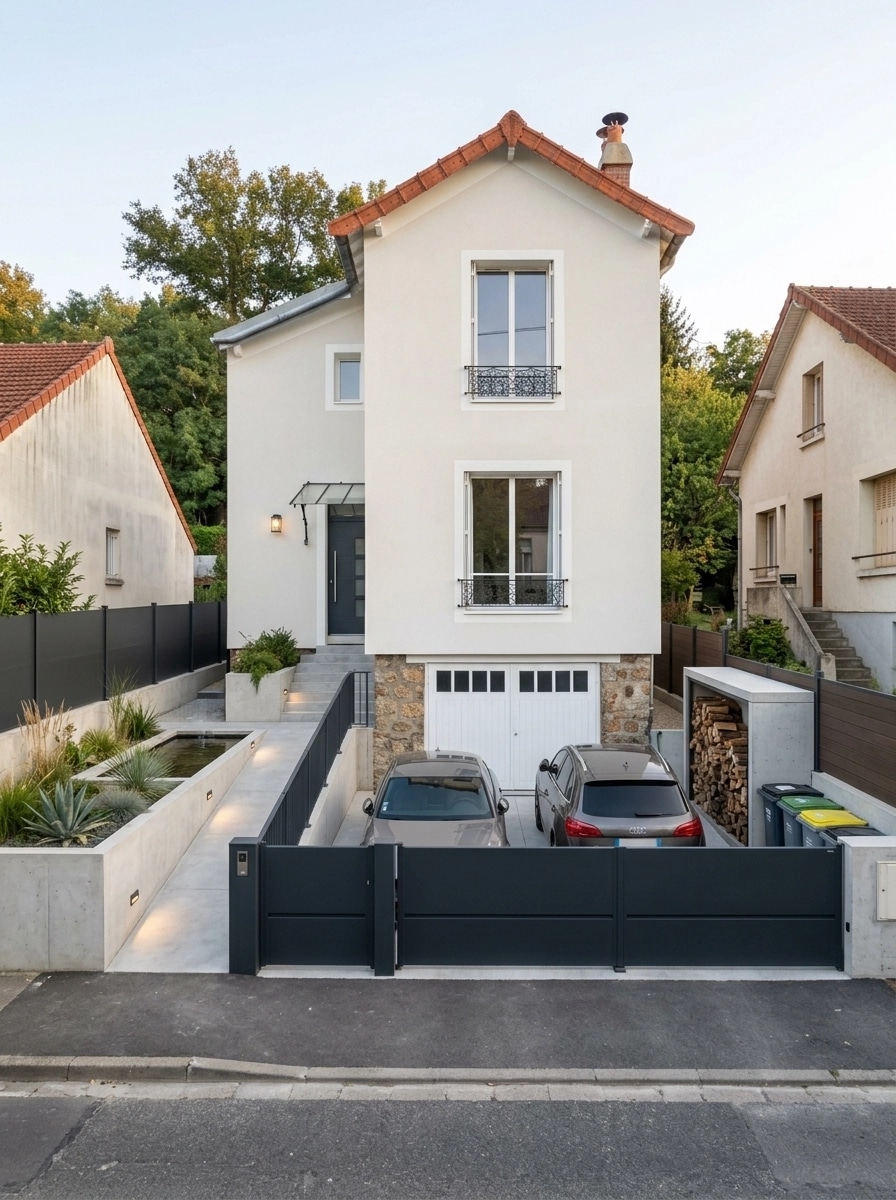 Design de façade en style Contemporary Facade — Façade par GenRoom AI