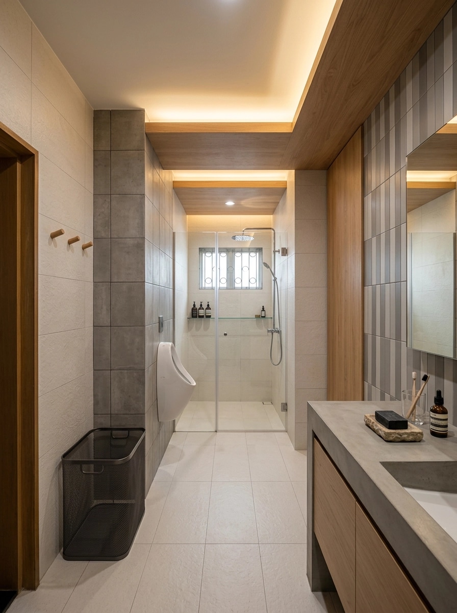 Contemporary Bathroom design — interior photo by GenRoom AI