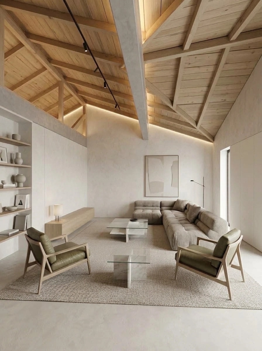 Minimalism Living Room design — interior photo by GenRoom AI