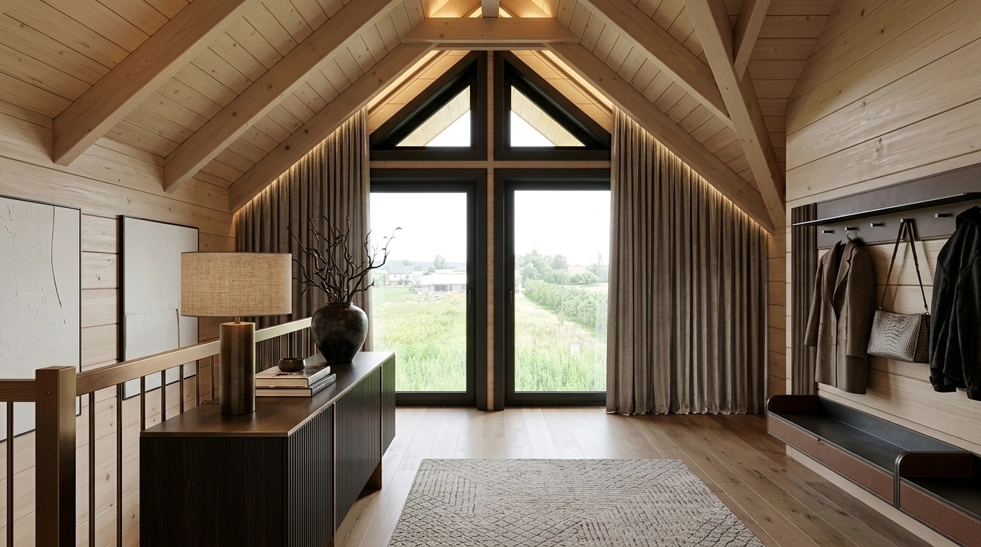 Hallway interior in Contemporary style — photo by GenRoom AI