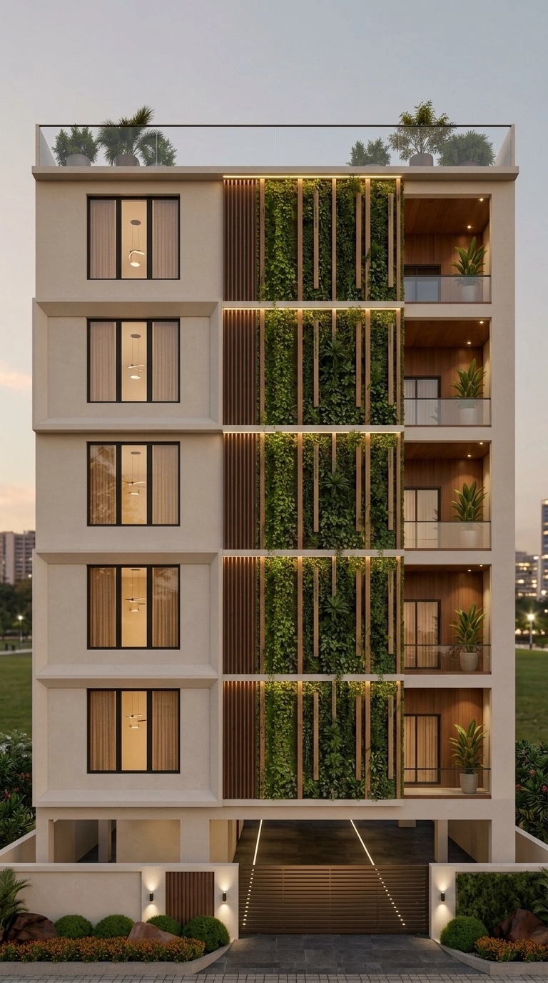 Contemporary Facade Facade design — facade photo by GenRoom AI