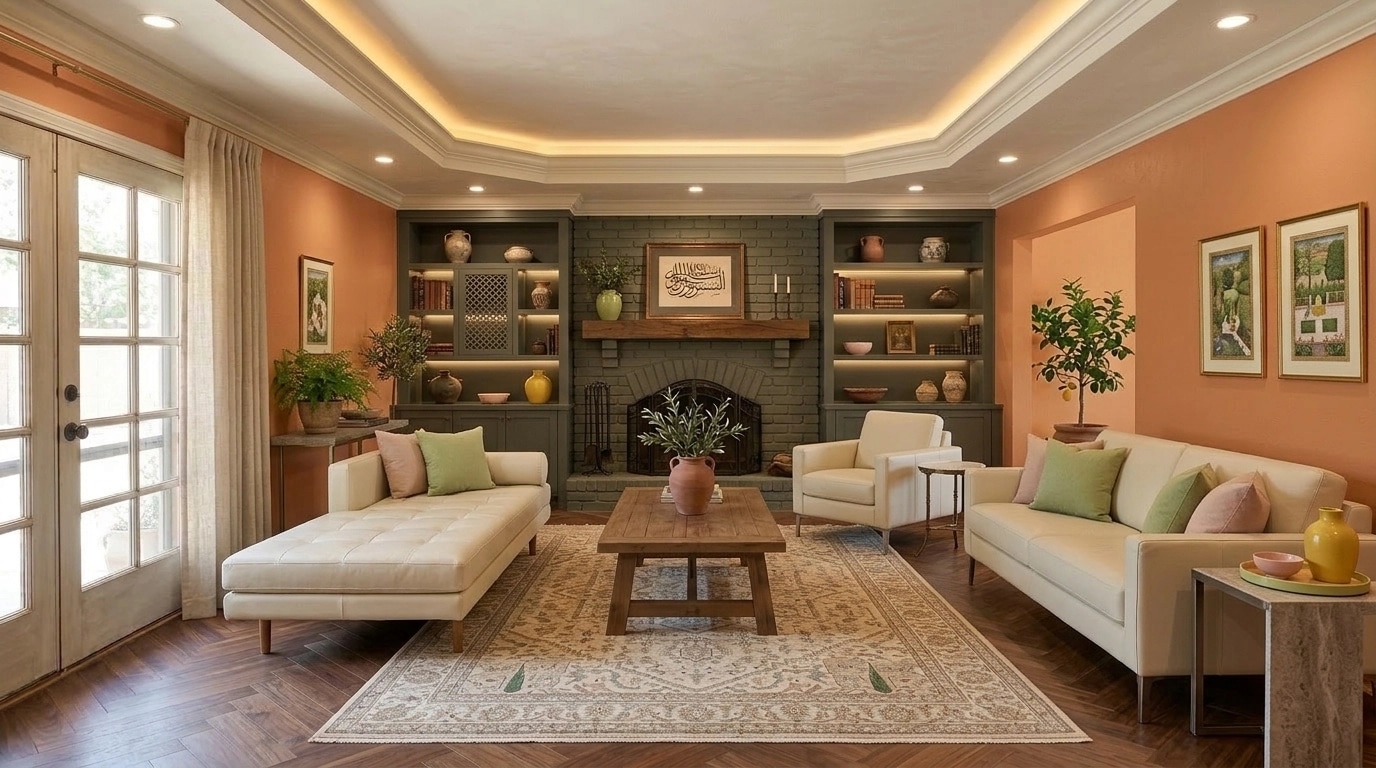 Interior design in Mediterranean style — Living Room by GenRoom AI