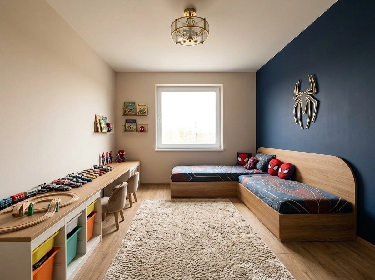 Art Deco Kids Room design — interior photo by GenRoom AI