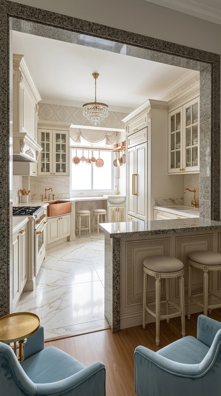 Neoclassic Kitchen design — interior photo by GenRoom AI