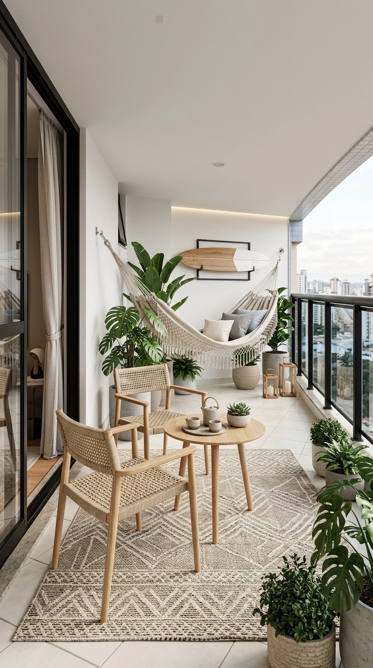 Interior design in Scandinavian style — balcony by GenRoom AI