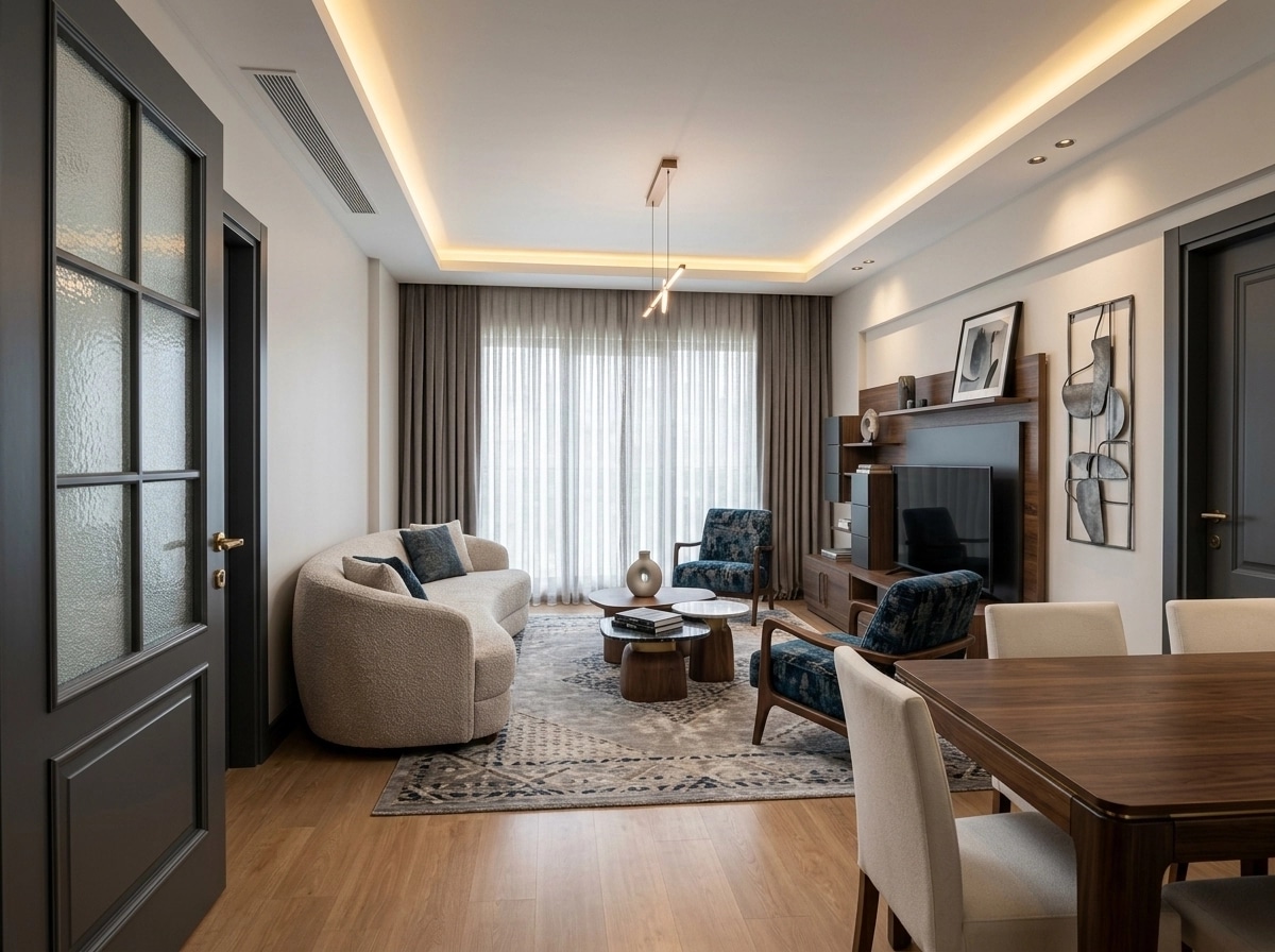 Interior design in Contemporary style — Living Room by GenRoom AI
