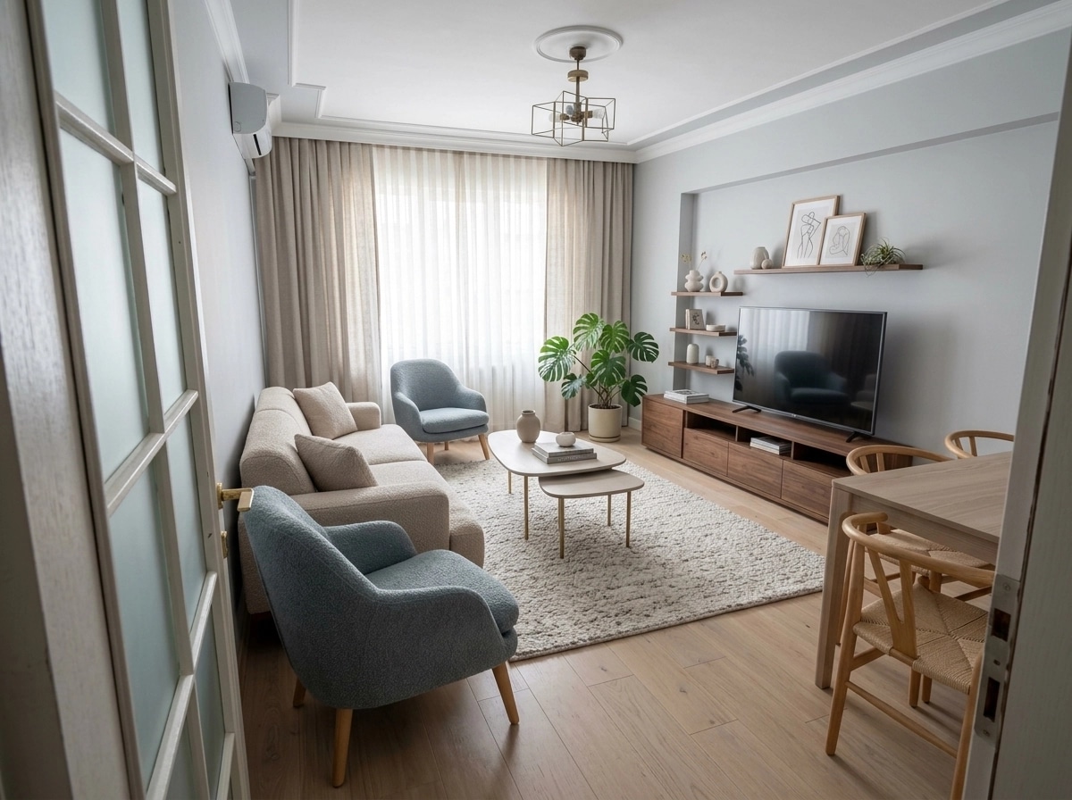 Scandinavian Living Room design — interior photo by GenRoom AI