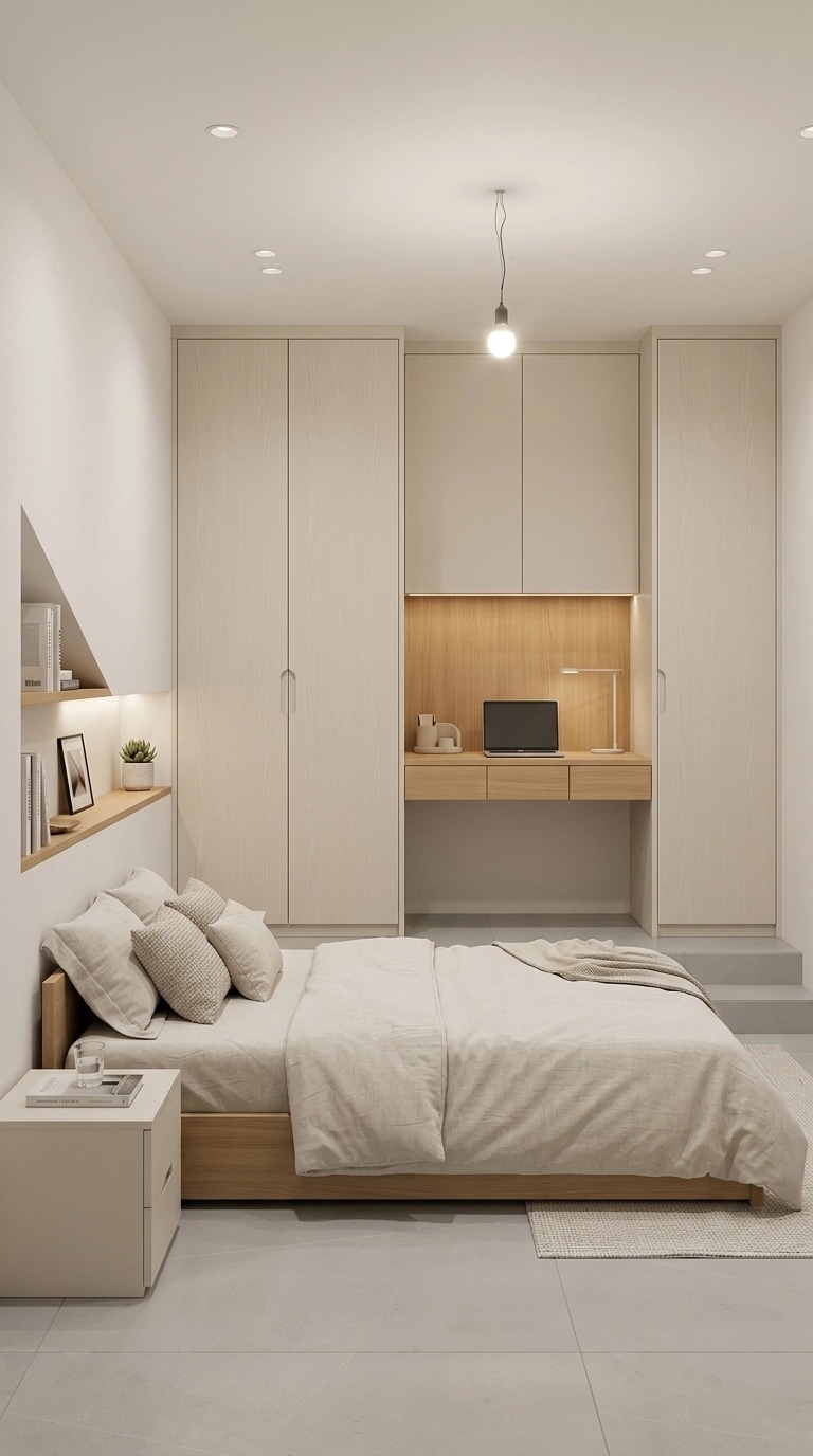 Minimalism Bedroom design — interior photo by GenRoom AI