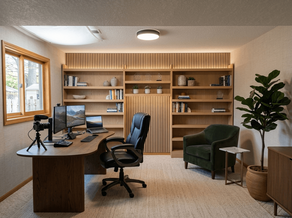 Office interior in no_style style — photo by GenRoom AI
