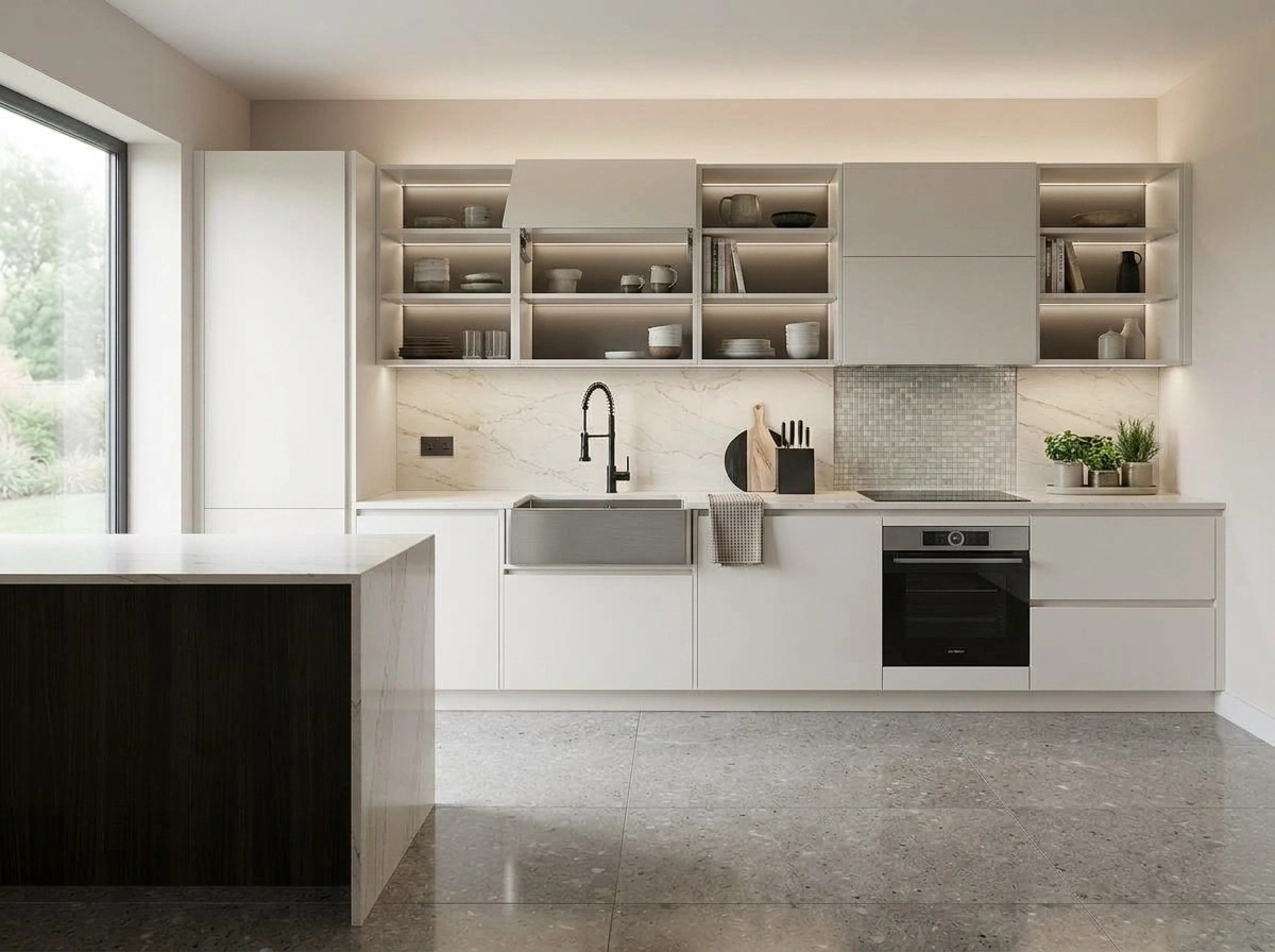 Kitchen interior in Contemporary style — photo by GenRoom AI
