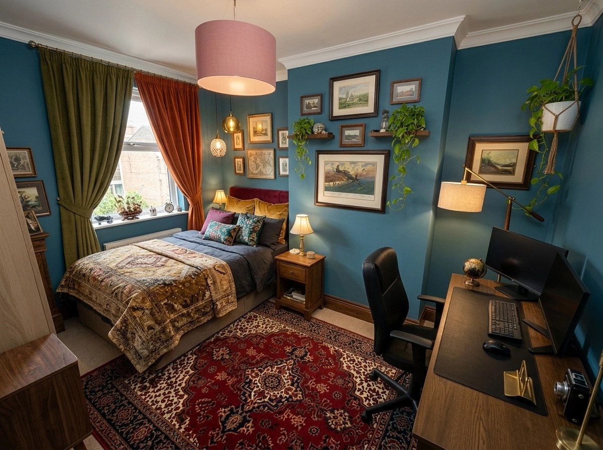 Interior design in Eclectic style — Bedroom by GenRoom AI