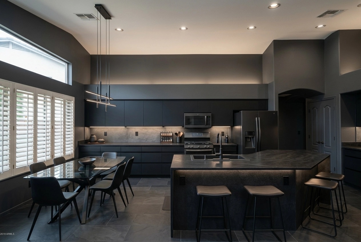 Interior design in Blacktec style — Kitchen by GenRoom AI