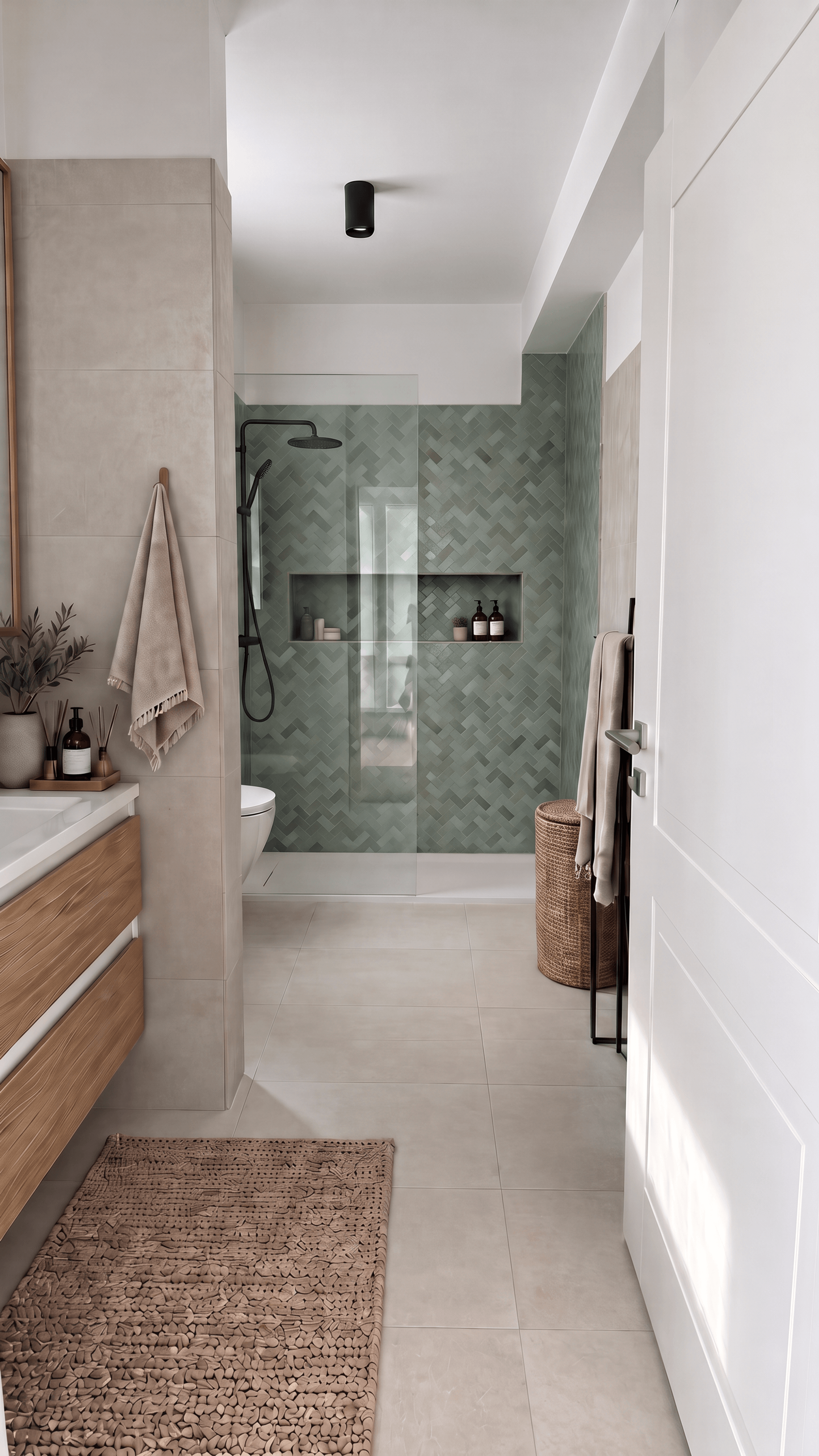 Contemporary Bathroom design — interior photo by GenRoom AI