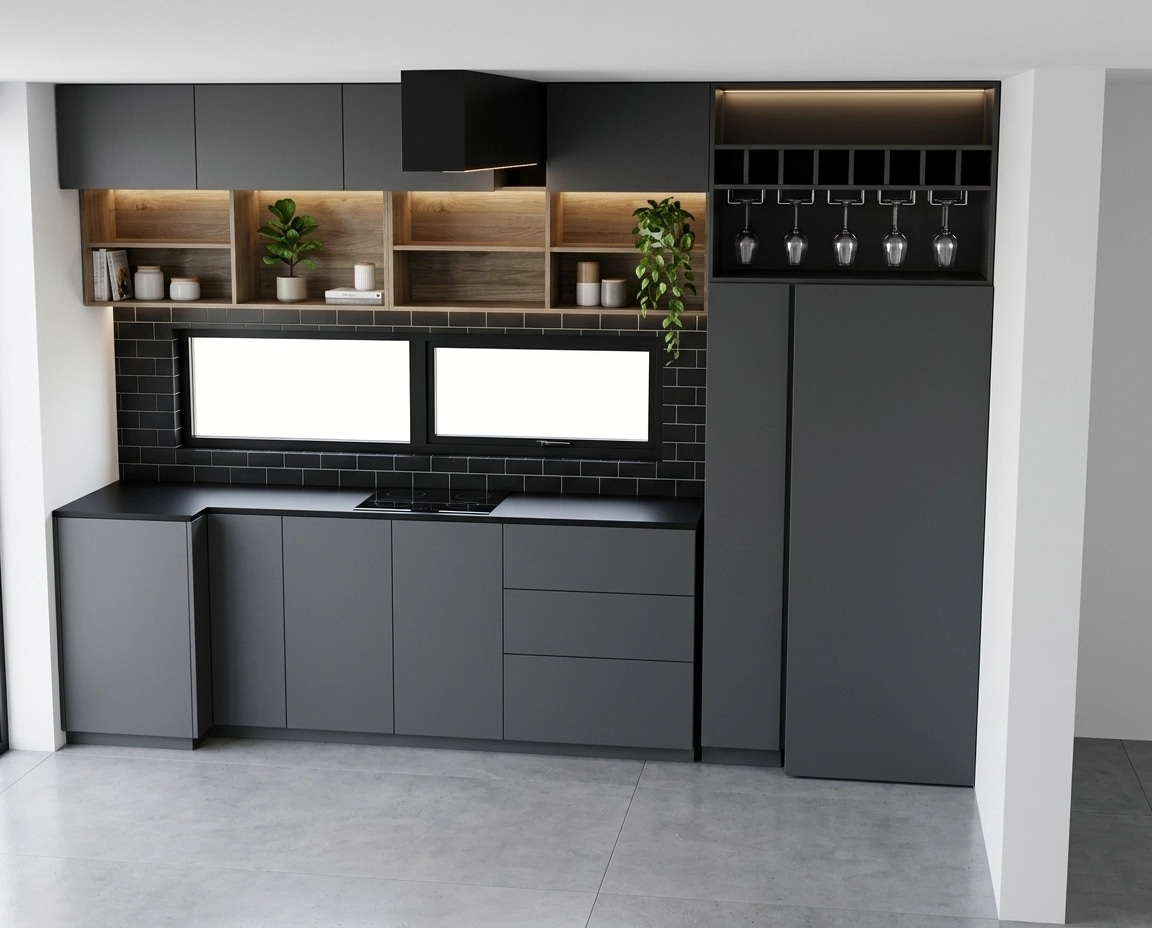 Kitchen interior in Contemporary style — photo by GenRoom AI