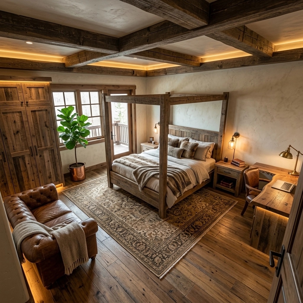 Rustic Bedroom design — interior photo by GenRoom AI