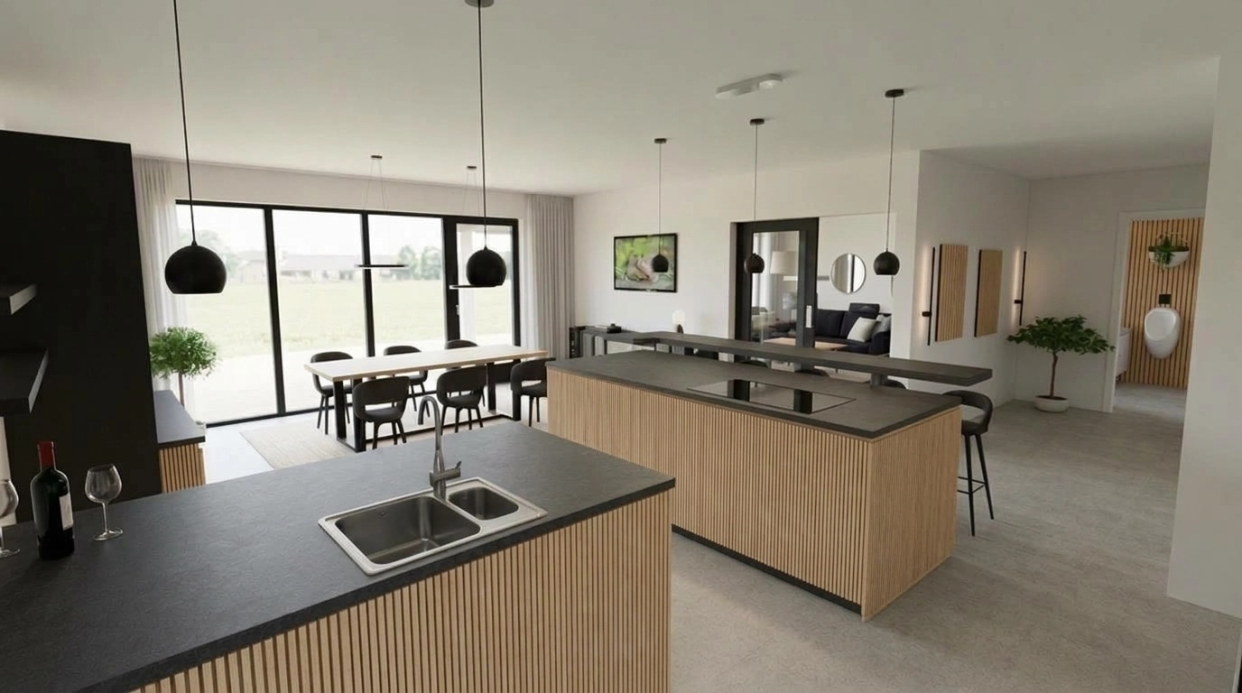 Kitchen interior in no_style style — photo by GenRoom AI