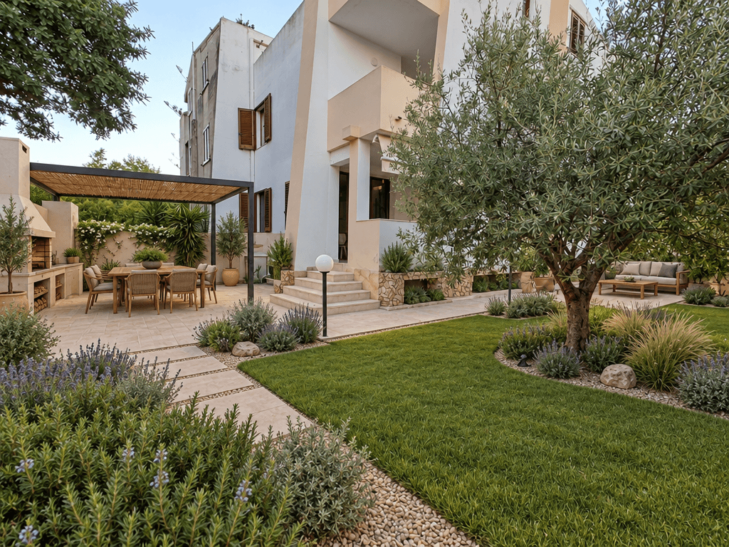 Yard design in Minimalist Yard style — photo by GenRoom AI