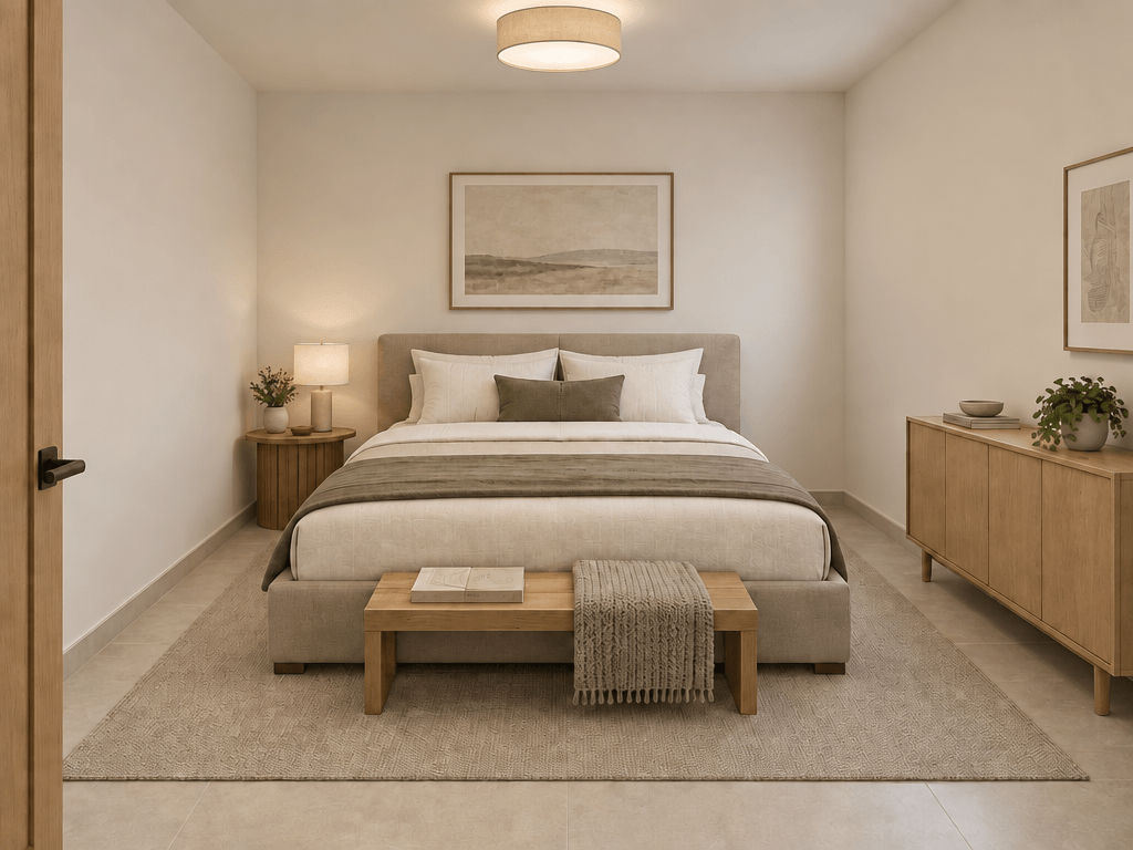 Minimalism Bedroom design — interior photo by GenRoom AI
