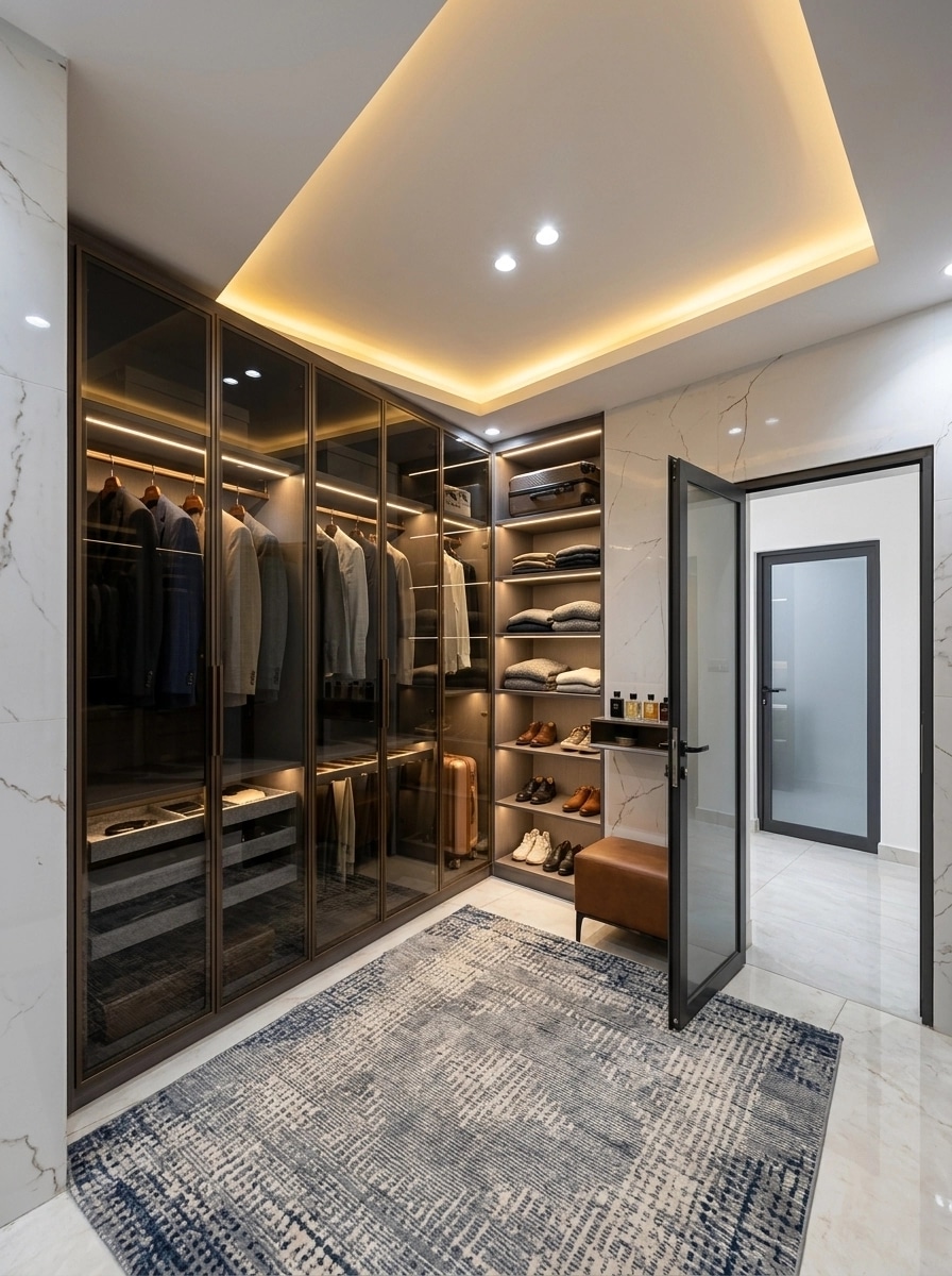 Interior design in Contemporary style — wardrobe by GenRoom AI
