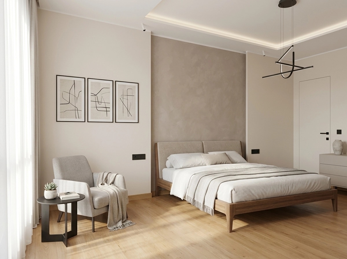 Minimalism Bedroom design — interior photo by GenRoom AI