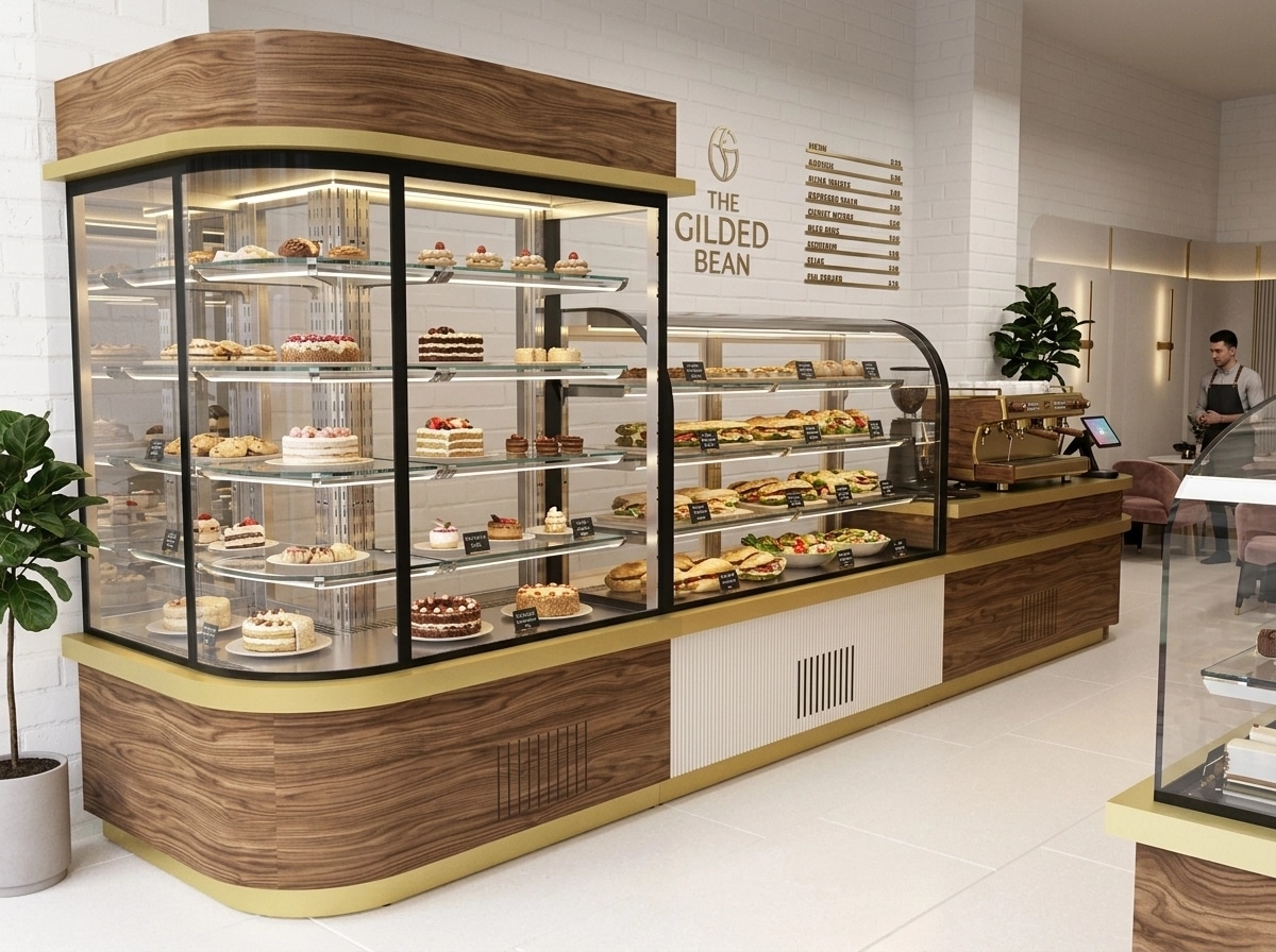 Interior design in Contemporary style — cafe by GenRoom AI