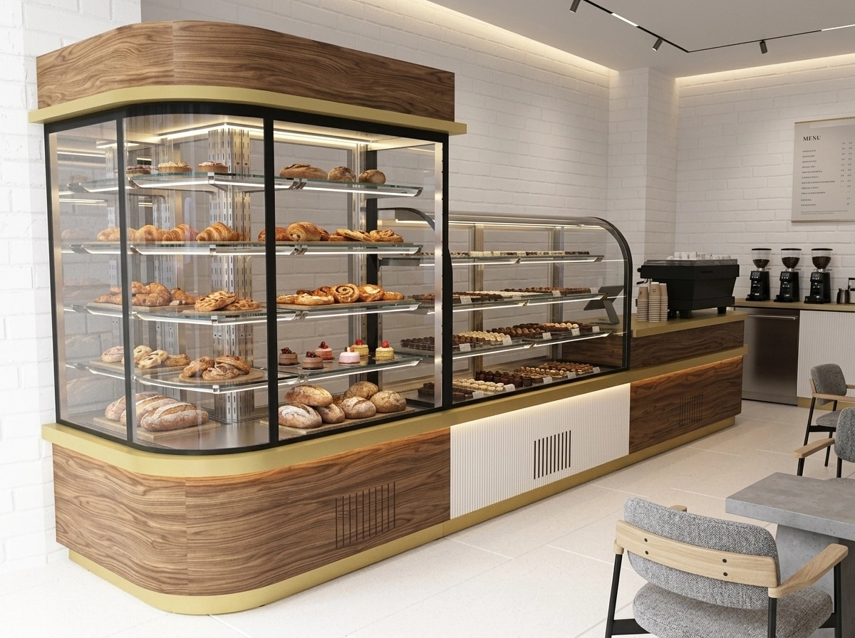 Interior design in Minimalism style — cafe by GenRoom AI