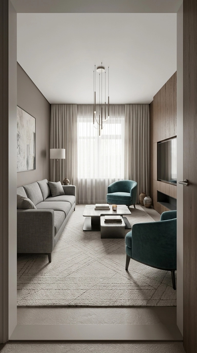 Interior design in Contemporary style — Living Room by GenRoom AI