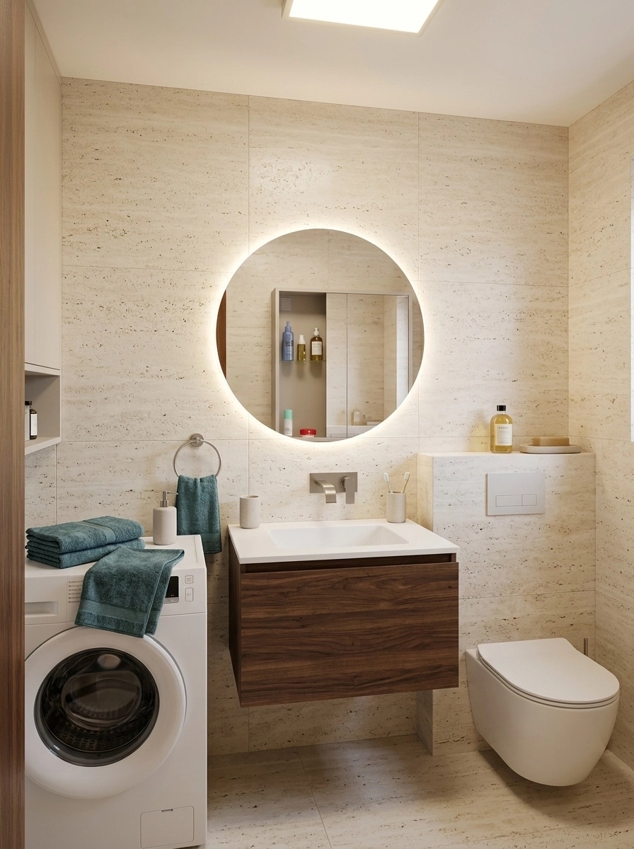 Bathroom interior in no_style style — photo by GenRoom AI
