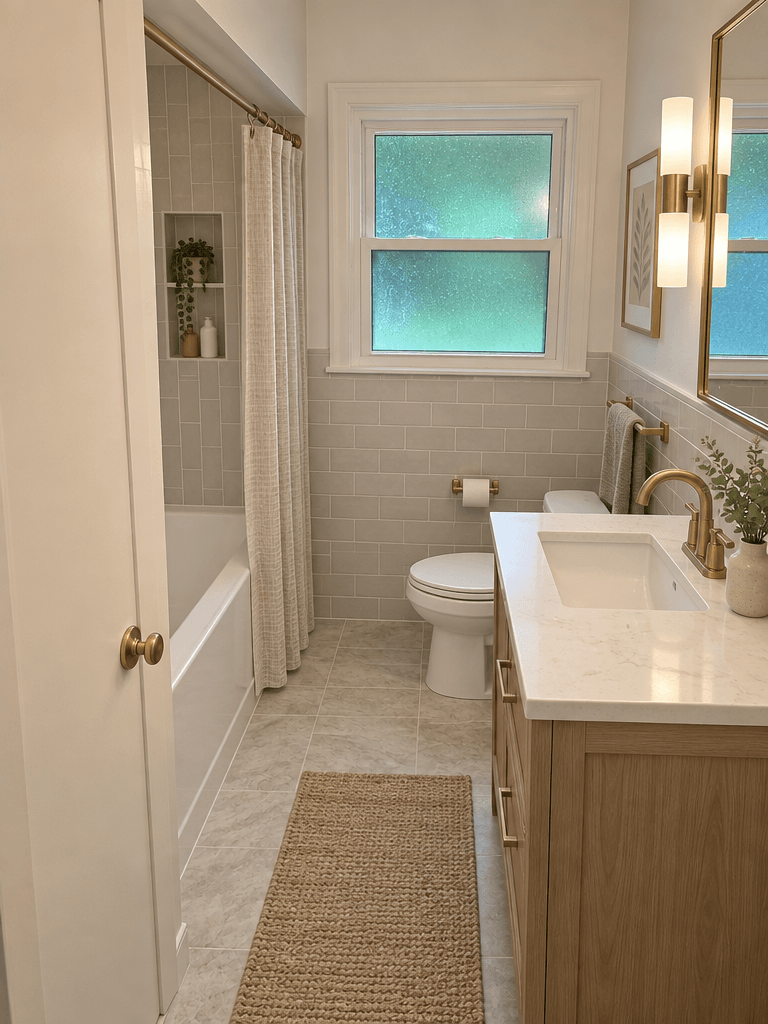 Bathroom interior in no_style style — photo by GenRoom AI