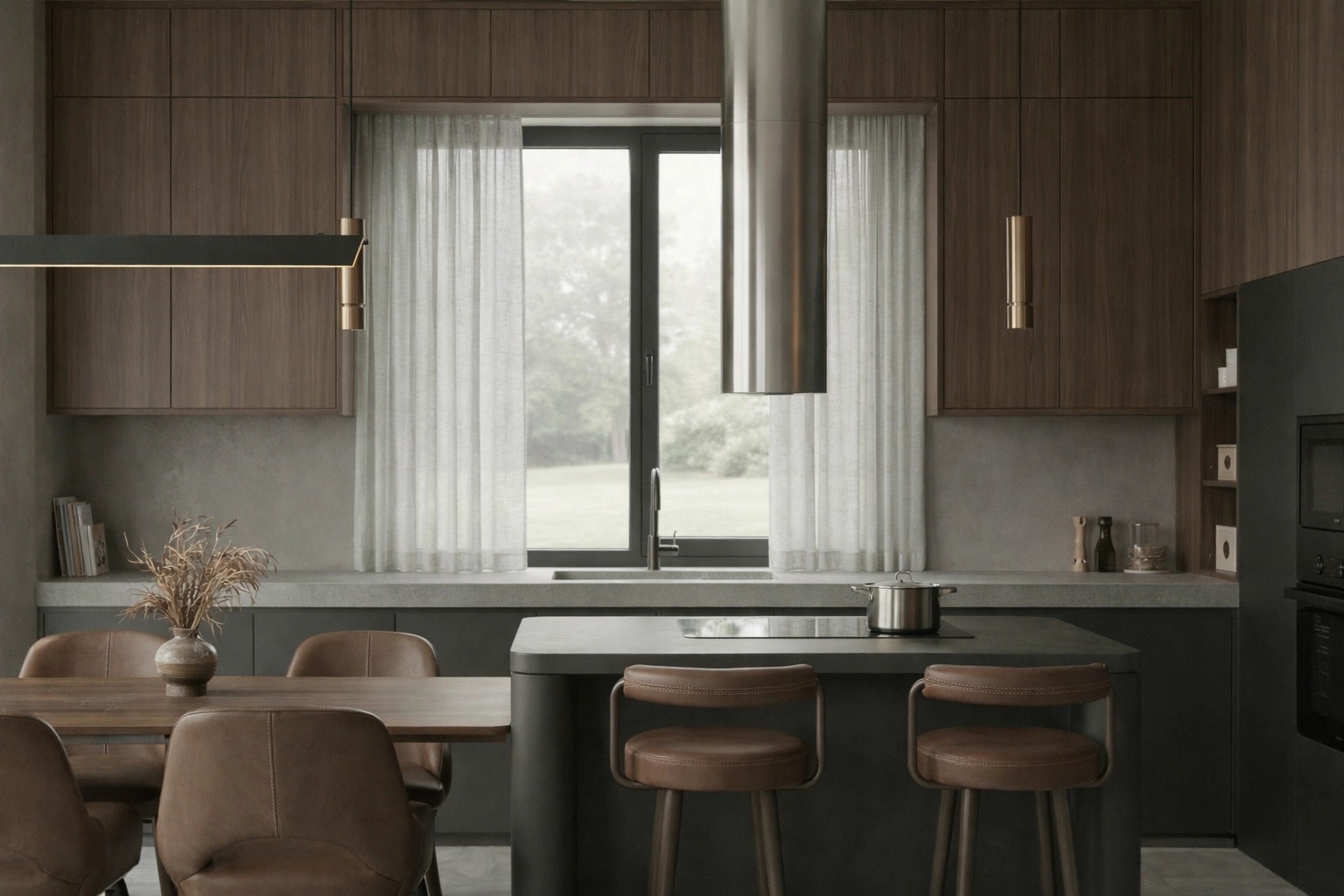 Minimalism Kitchen design — interior photo by GenRoom AI