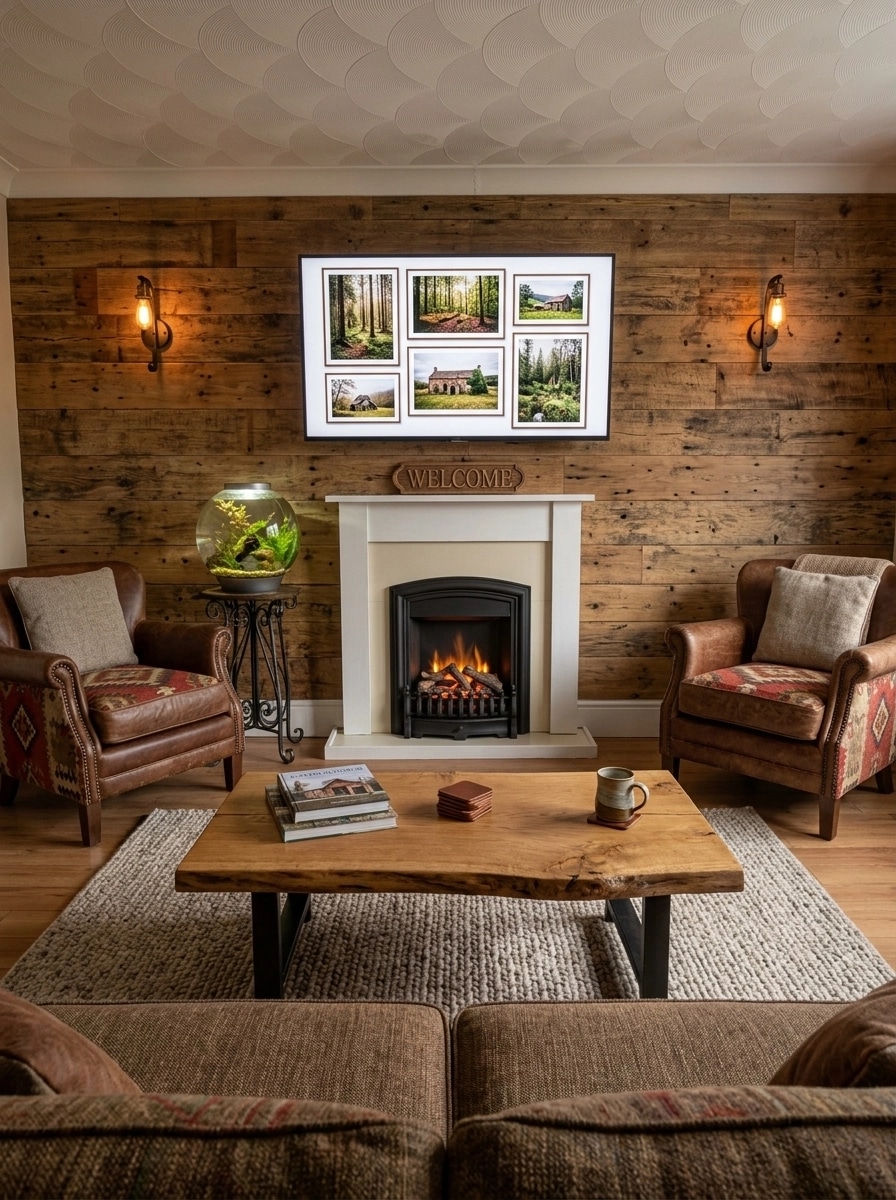 Interior design in Rustic style — Living Room by GenRoom AI