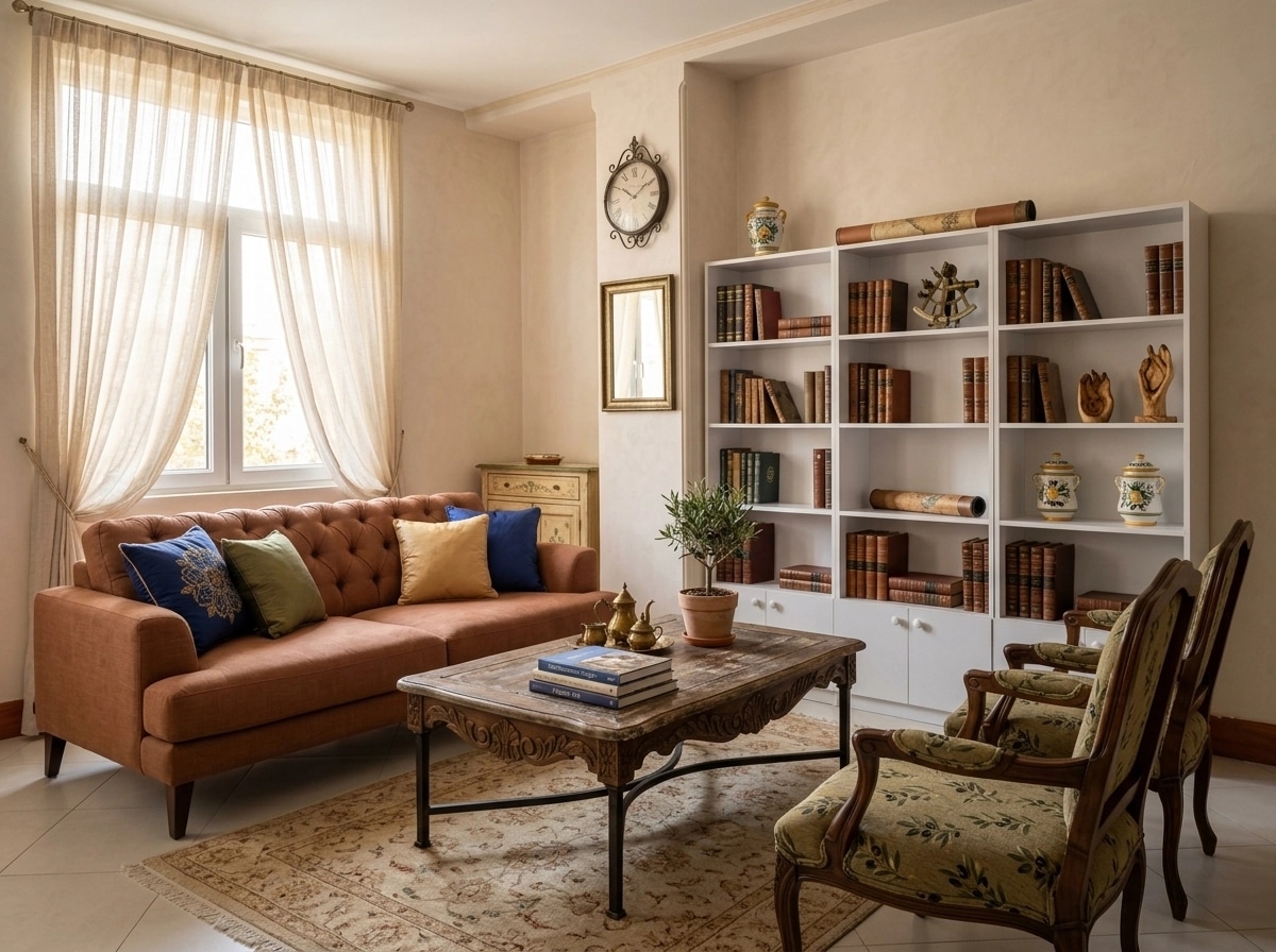 Interior design in Mediterranean style — Living Room by GenRoom AI