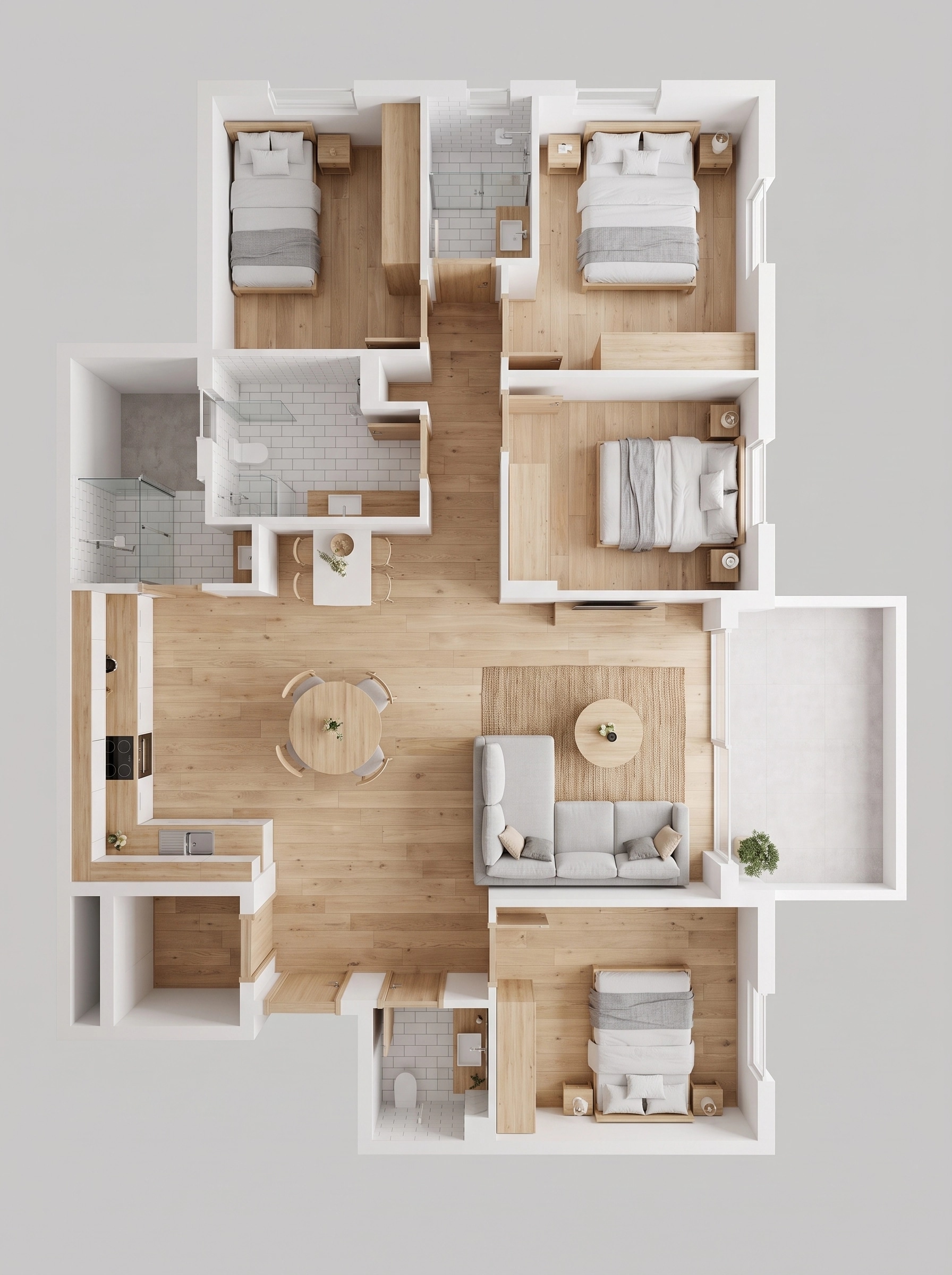 Scandinavian Living Room design — interior photo by GenRoom AI