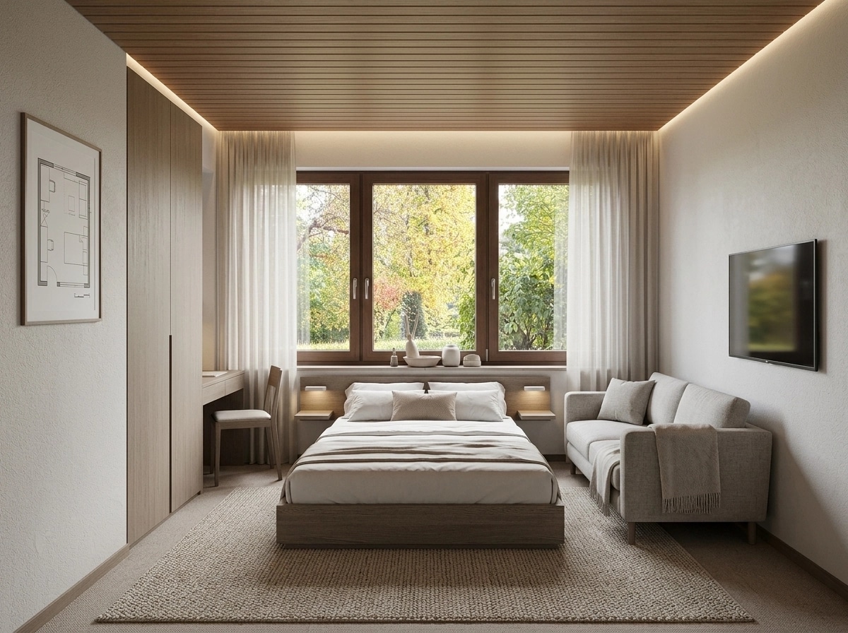 Minimalism Bedroom design — interior photo by GenRoom AI