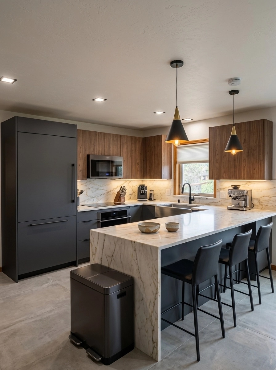 Kitchen interior in Contemporary style — photo by GenRoom AI