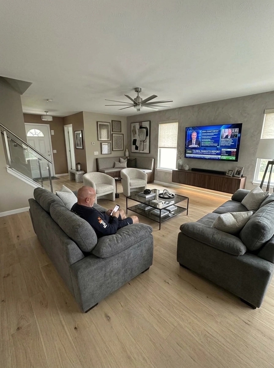 Interior design in Contemporary style — Living Room by GenRoom AI