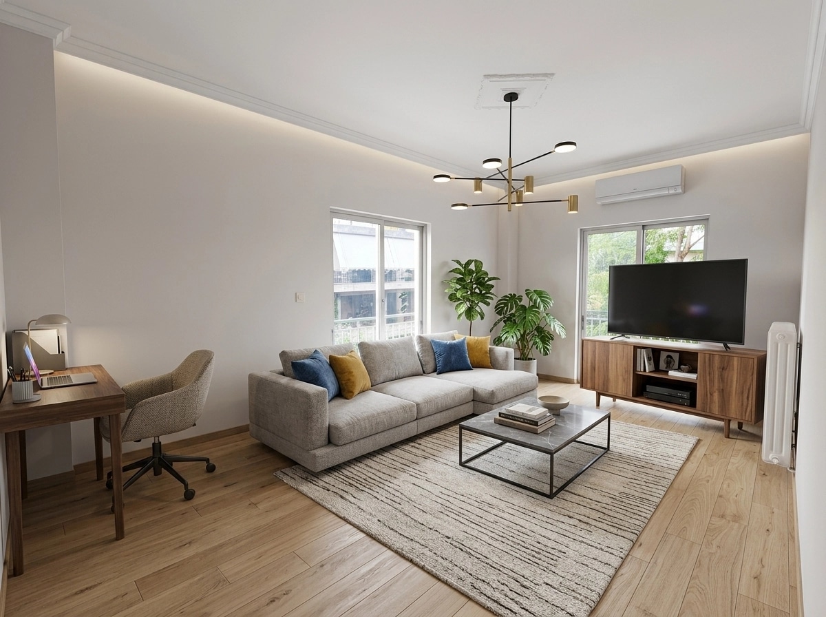 Interior design in Contemporary style — Living Room by GenRoom AI