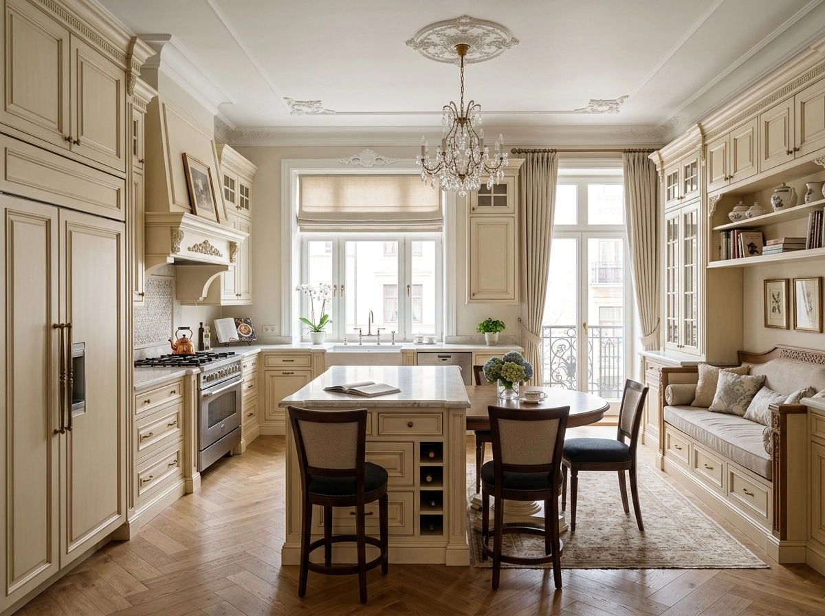 Interior design in Classic style — Kitchen by GenRoom AI