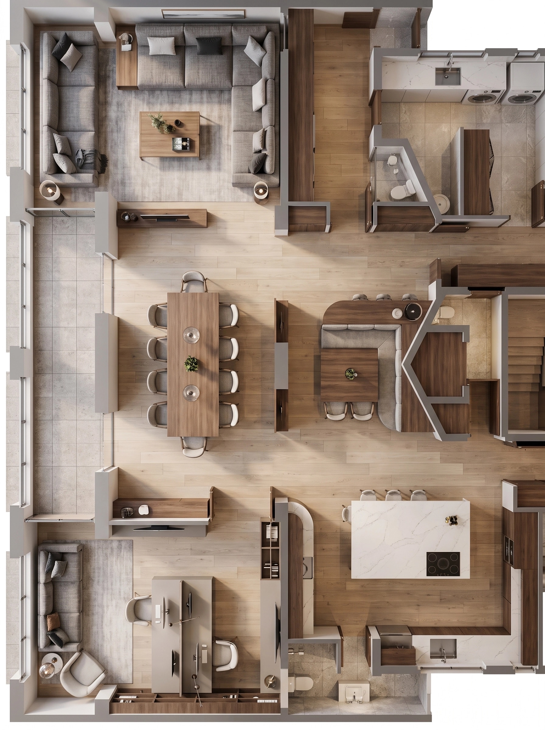 Interior design in Contemporary style — Living Room by GenRoom AI