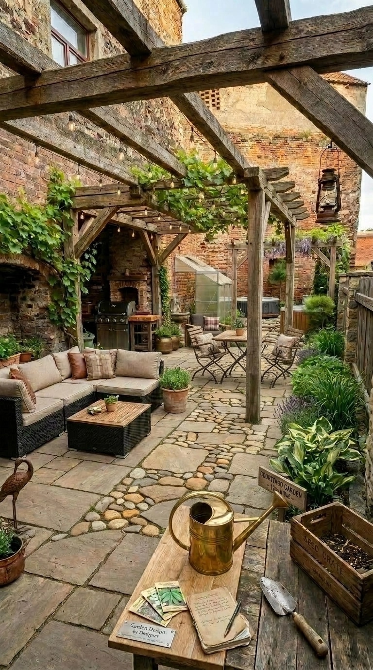 Country Rustic Garden Yard design — yard photo by GenRoom AI