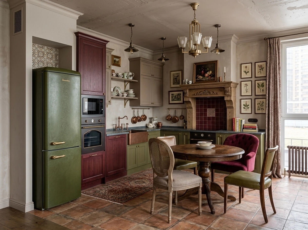 Eclectic Mutfak design — interior photo by GenRoom AI